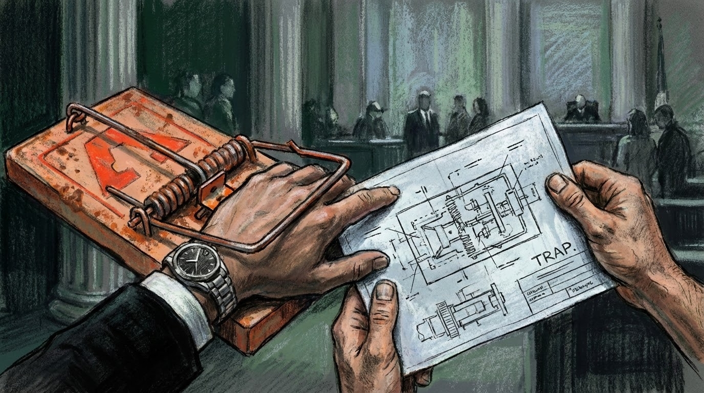 专利权人“作茧自缚”：提供不侵权图纸诱导他人生产，被判恶意诉讼反赔11.5万